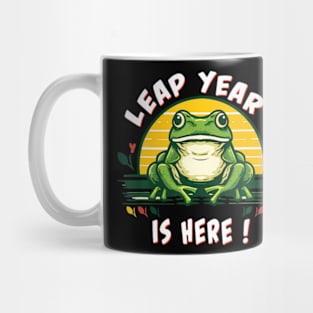 Leap Year Birthday Feb 29th 2024 Leap Day Funny Frog Mug